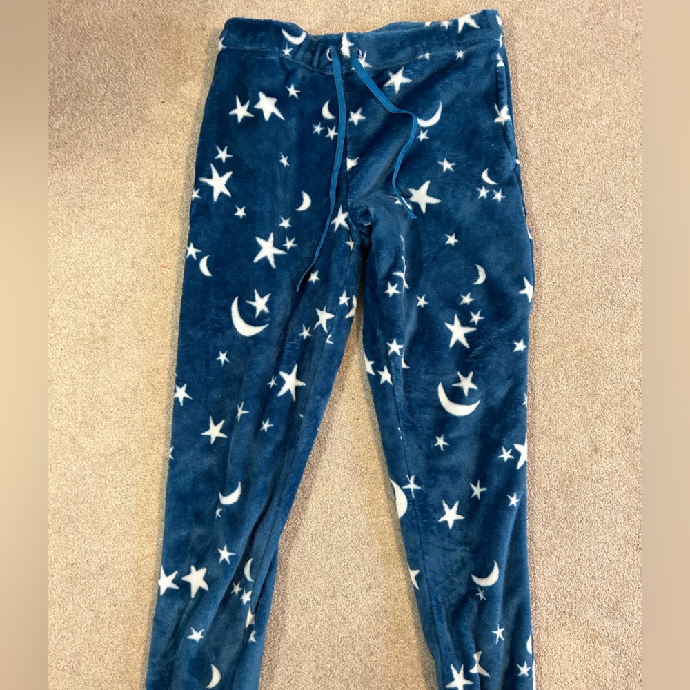 Fuzzy star pajama pants